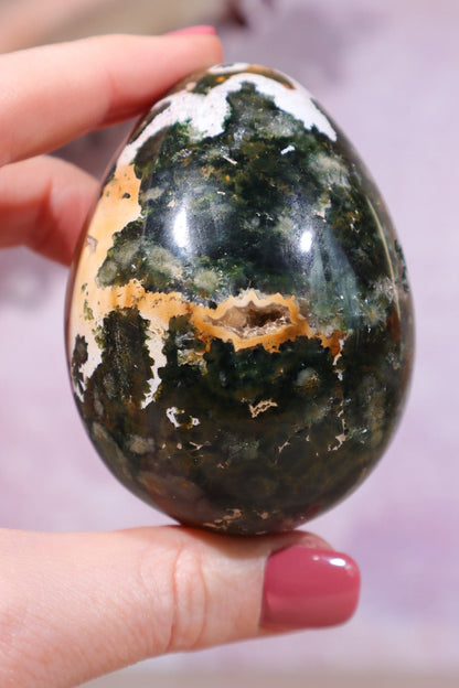 8th Vein Ocean Jasper Egg 6.7cm Eggs Tali & Loz Crystals