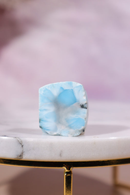 Larimar Freeform Slice 14.19gr