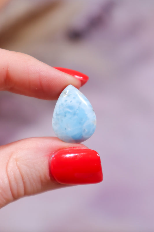 Larimar Drop Cabochon 2.51gr