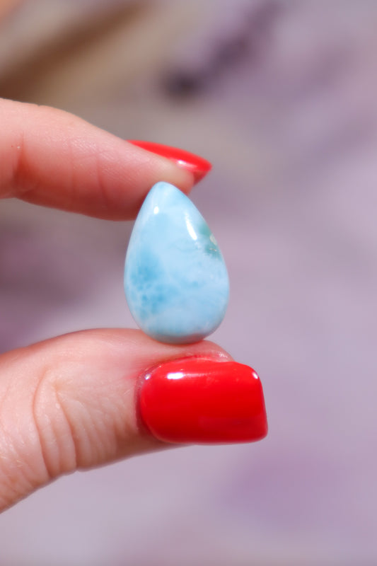 Larimar Drop Cabochon 3.61gr