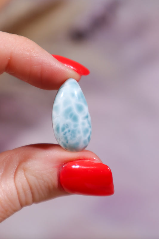 Larimar Drop Cabochon 2.66gr