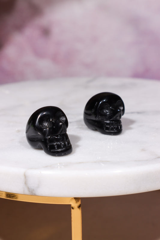 Black Obsidian Skulls 2cm