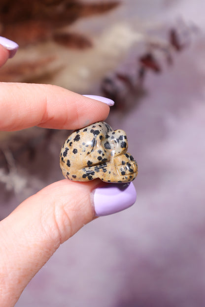 Dalmatian Jasper Skulls 2cm