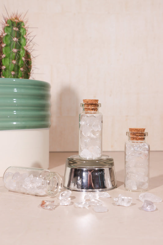 Clear Quartz Chip Bottles 10ml