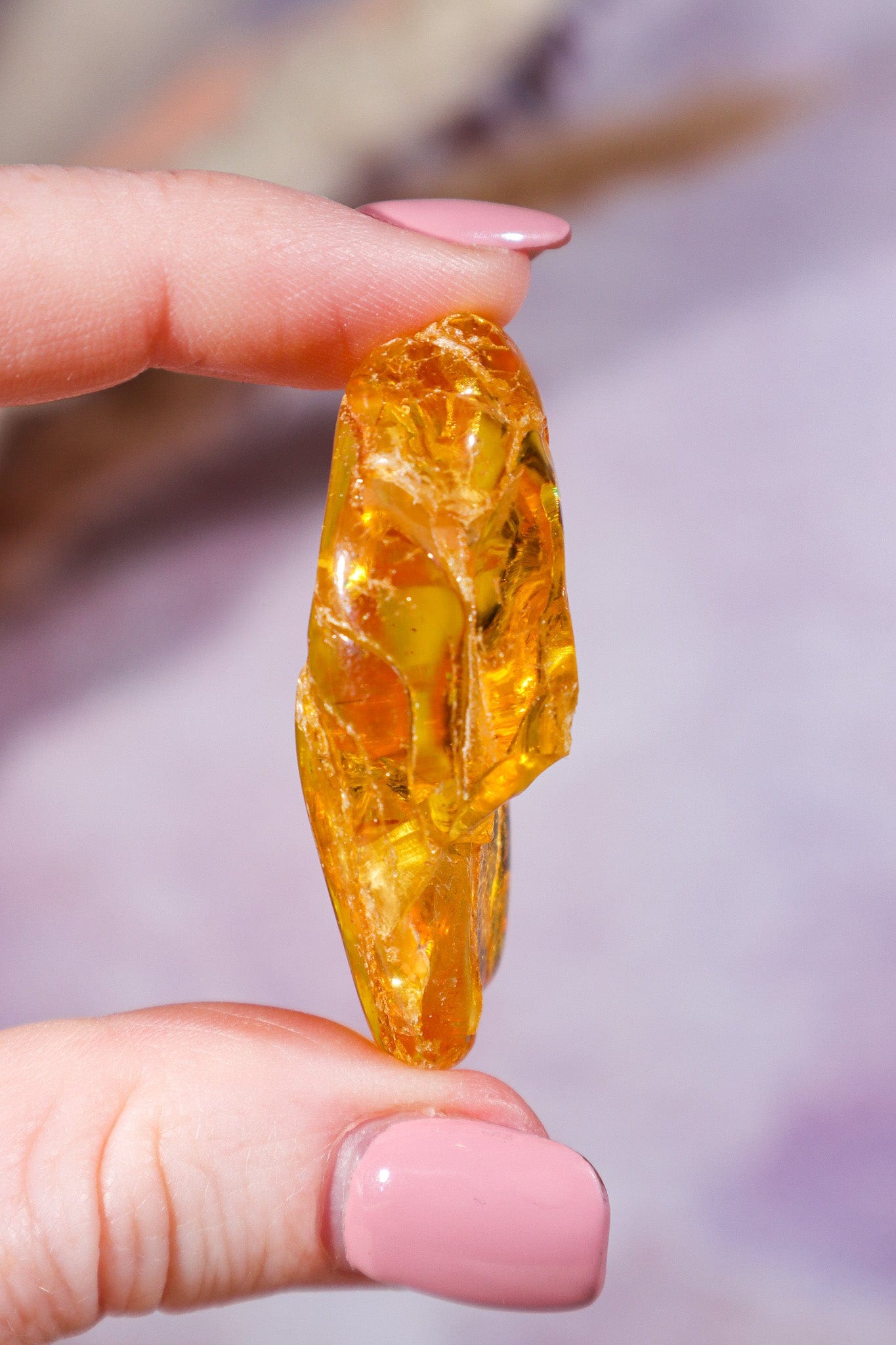 Amber 8.1gr India Rough Crystals Tali & Loz Crystals