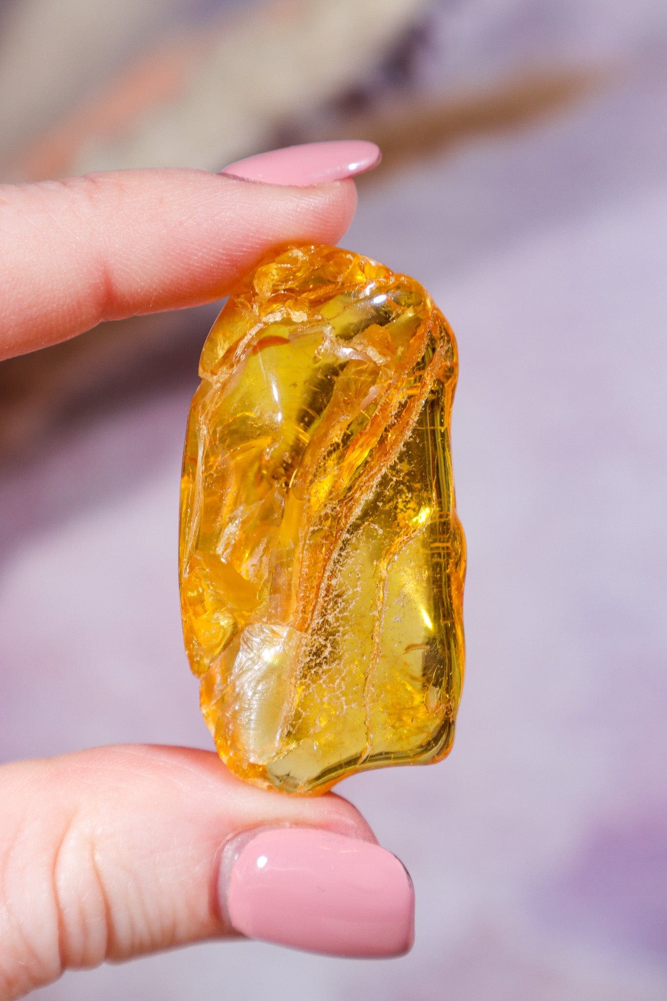 Amber 8.1gr India Rough Crystals Tali & Loz Crystals