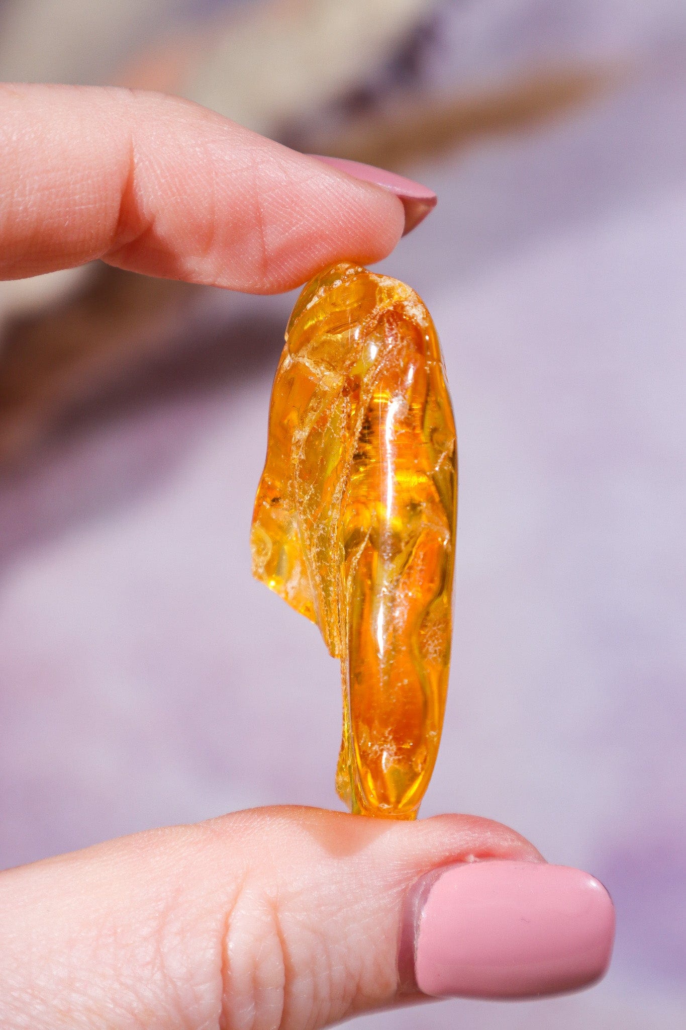 Amber 8.1gr India Rough Crystals Tali & Loz Crystals