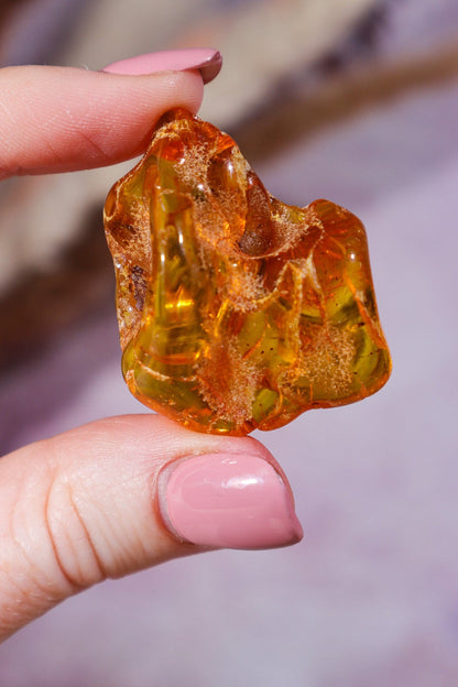 Amber 9.6gr India Rough Crystals Tali & Loz Crystals