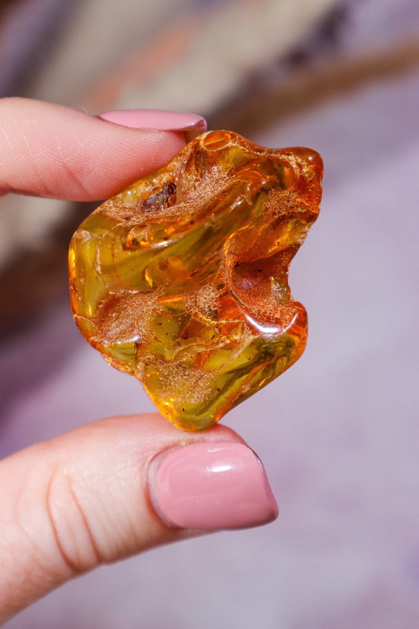 Amber 9.6gr India Rough Crystals Tali & Loz Crystals