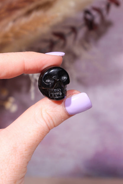 Black Obsidian Skulls 2cm Skulls Tali & Loz