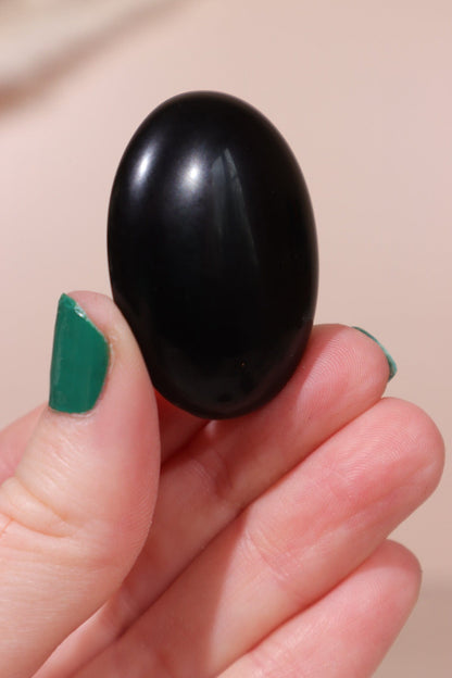 Black Obsidian Worry Stones 4cm Worry Stones Tali & Loz