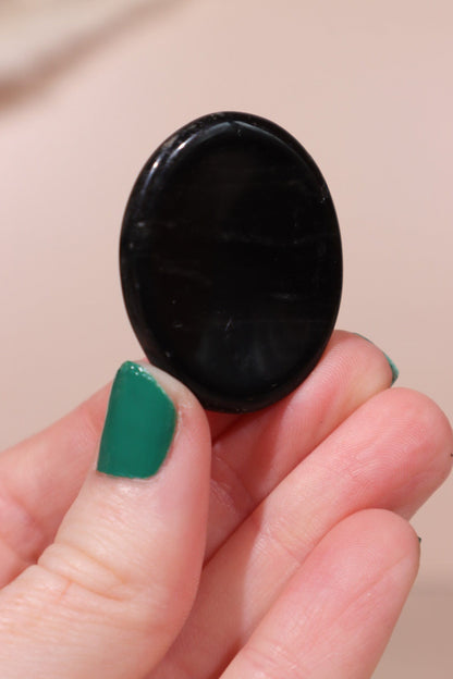 Black Obsidian Worry Stones 4cm Worry Stones Tali & Loz