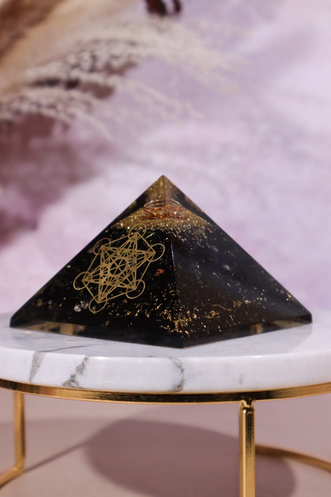 Black Tourmaline Orgone - Metatron 6.5cm - Tali & Loz Crystals