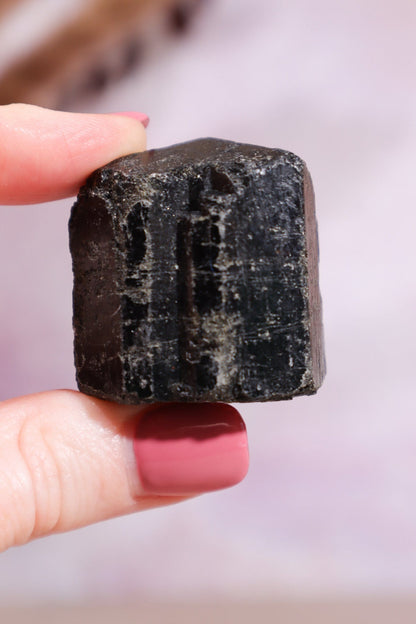 Black Tourmaline Rough Rough Crystals Small Tali & Loz