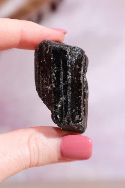 Black Tourmaline Rough Rough Crystals Small Tali & Loz