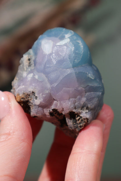 Blue and Pink Smithsonite Specimen 143gr - Tali & Loz Crystals