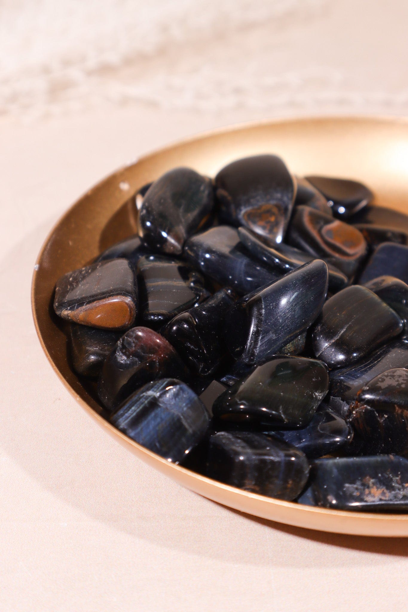 Blue Tigers Eye Tumblestones 20-30mm Tumblestones Tali & Loz Crystals