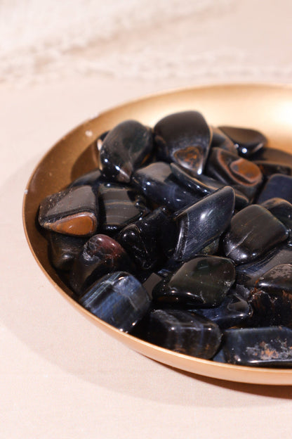 Blue Tigers Eye Tumblestones 20-30mm Tumblestones Tali & Loz Crystals