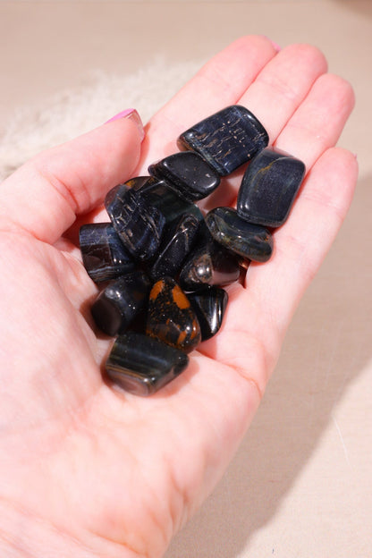 Blue Tigers Eye Tumblestones 20-30mm Tumblestones Tali & Loz Crystals