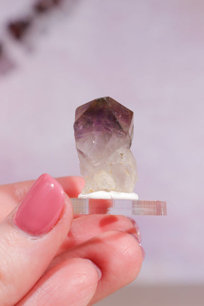 Brandberg Amethyst and Rutile Scepter 2.5cm Rocks & Fossils Tali & Loz Crystals