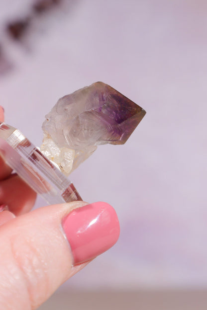 Brandberg Amethyst and Rutile Scepter 3cm Rocks & Fossils Tali & Loz Crystals