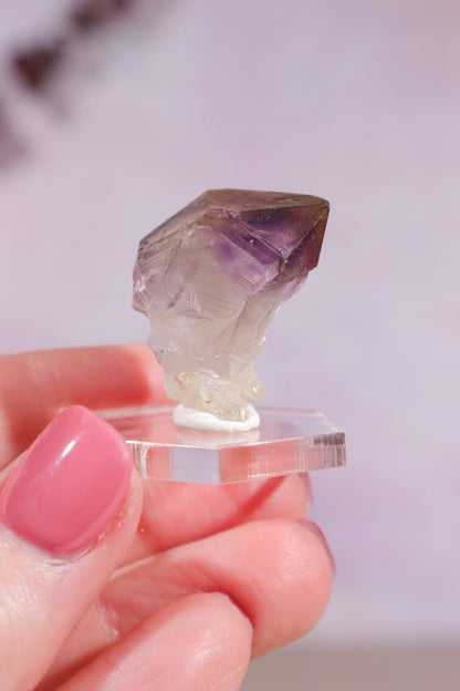 Brandberg Amethyst and Rutile Scepter 3cm Rocks & Fossils Tali & Loz Crystals