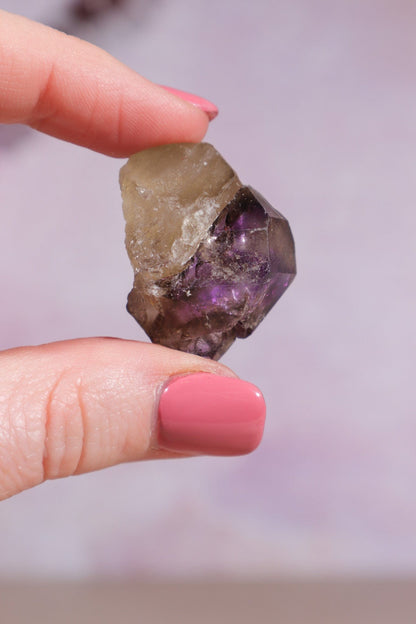 Brandberg Amethyst and Smokey Phantom 3cm Rocks & Fossils Tali & Loz Crystals