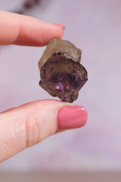 Brandberg Amethyst and Smokey Phantom 3cm Rocks & Fossils Tali & Loz Crystals