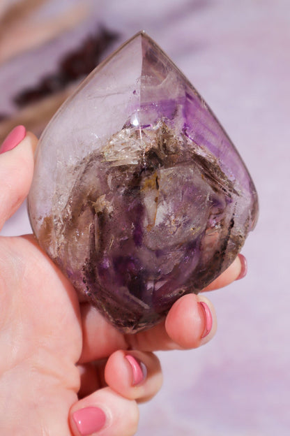 Brandberg Amethyst Fenster Freeform 186gr Rocks & Fossils Tali & Loz Crystals