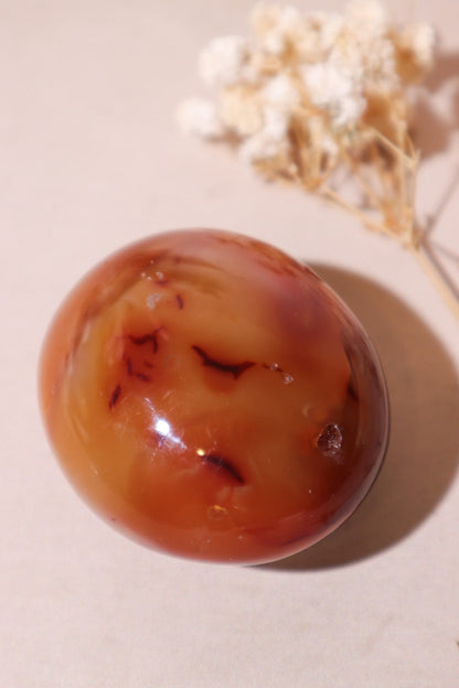 Carnelian Palmstone 108g Palmstones Tali & Loz