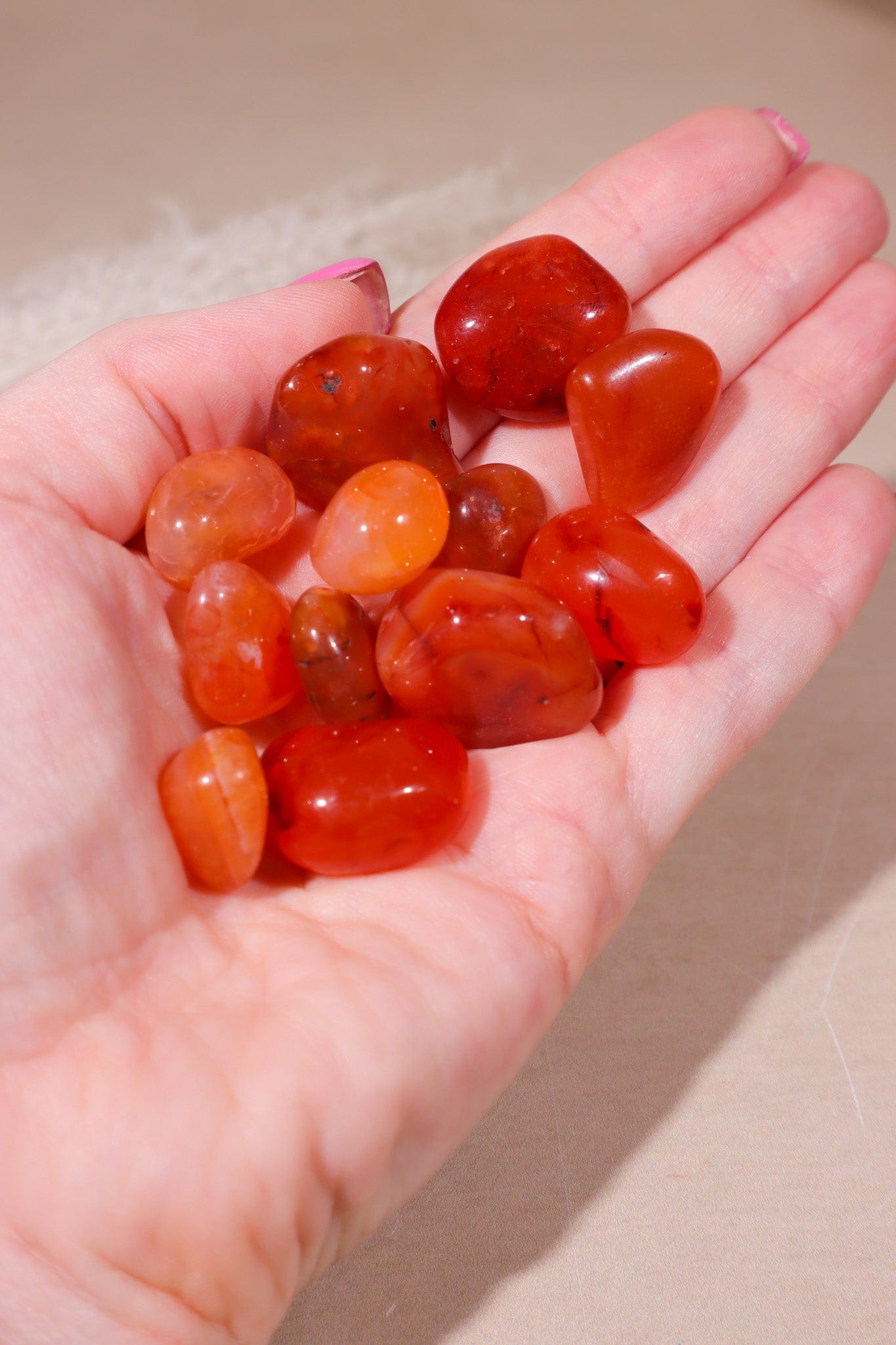 Carnelian Tumblestones Small 15-25 mm Tumblestones Tali & Loz Crystals