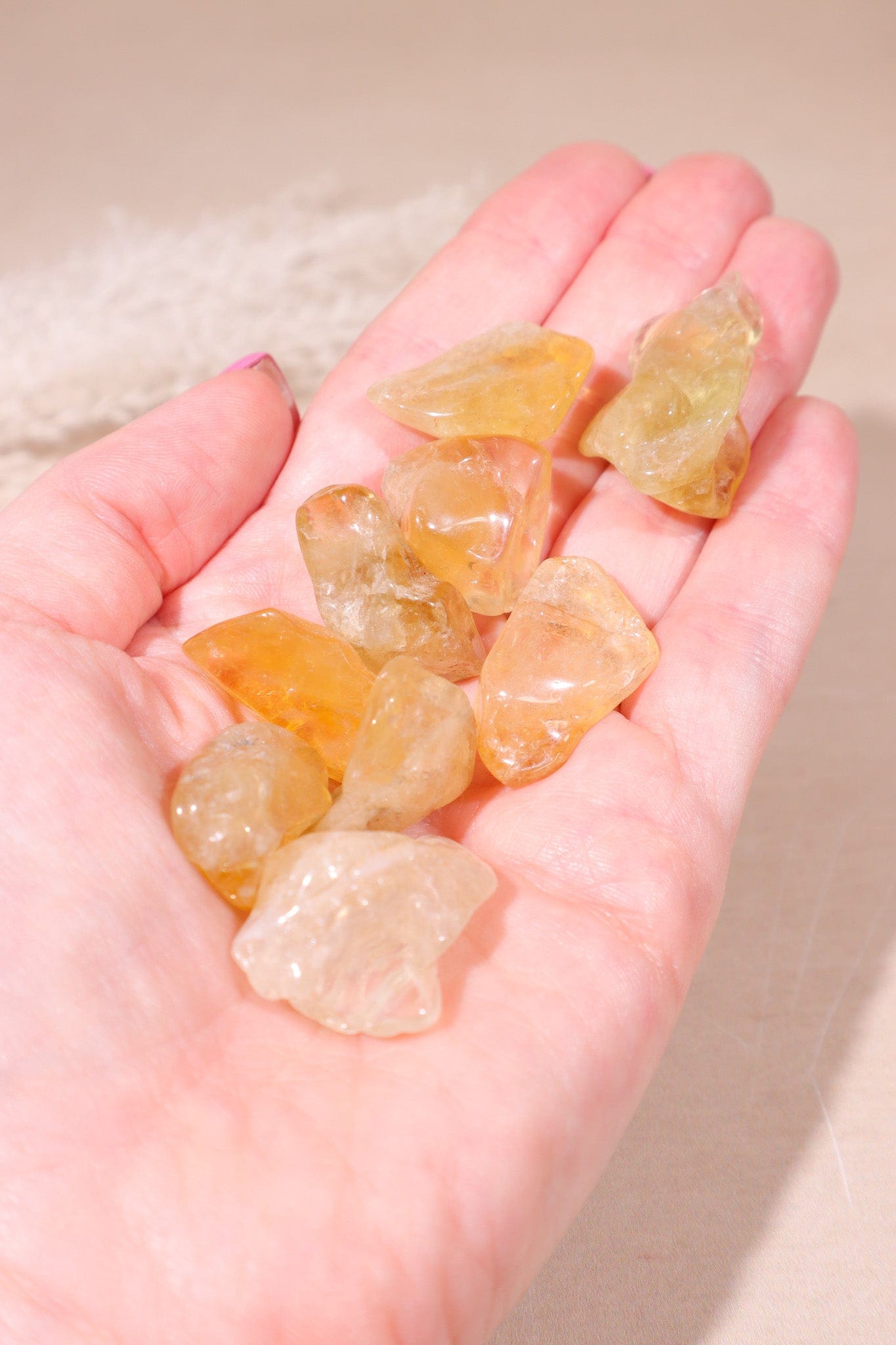 Citrine Tumblestones (heated) 20-30mm - Tali & Loz Crystals