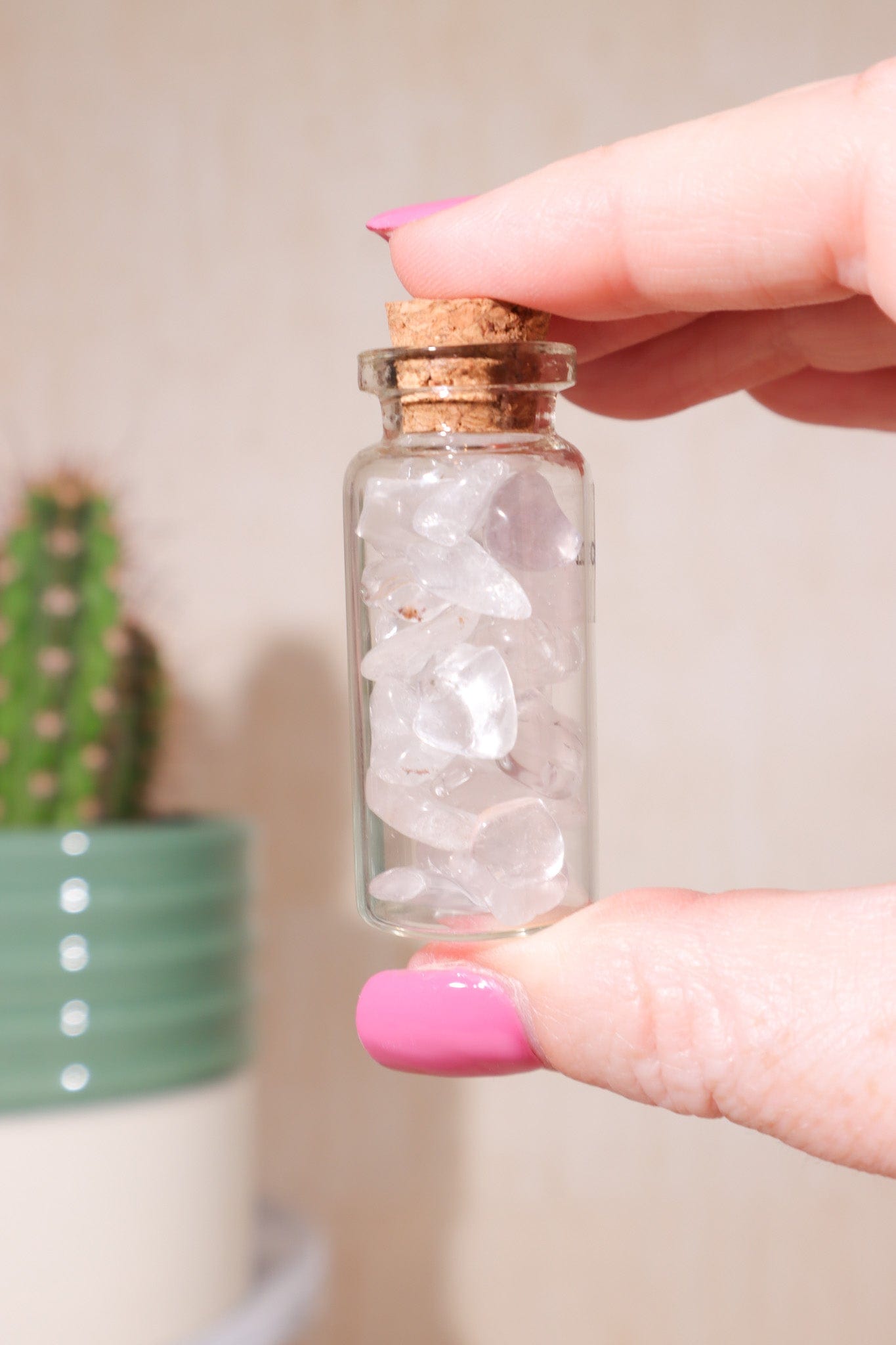 Clear Quartz Chip Bottles 10ml Crystal Chips Tali & Loz Crystals