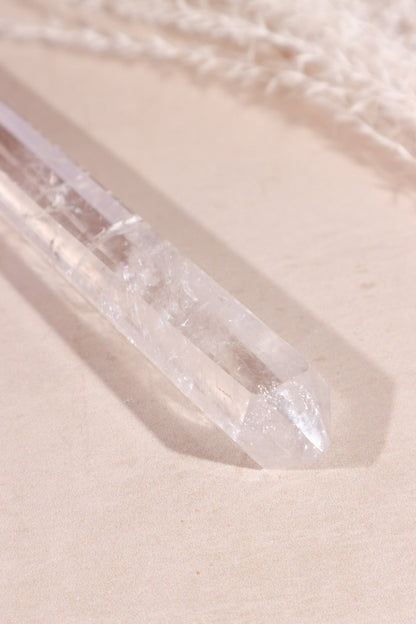 Clear Quartz Rough Wand 18cm Sphere Tali & Loz Crystals