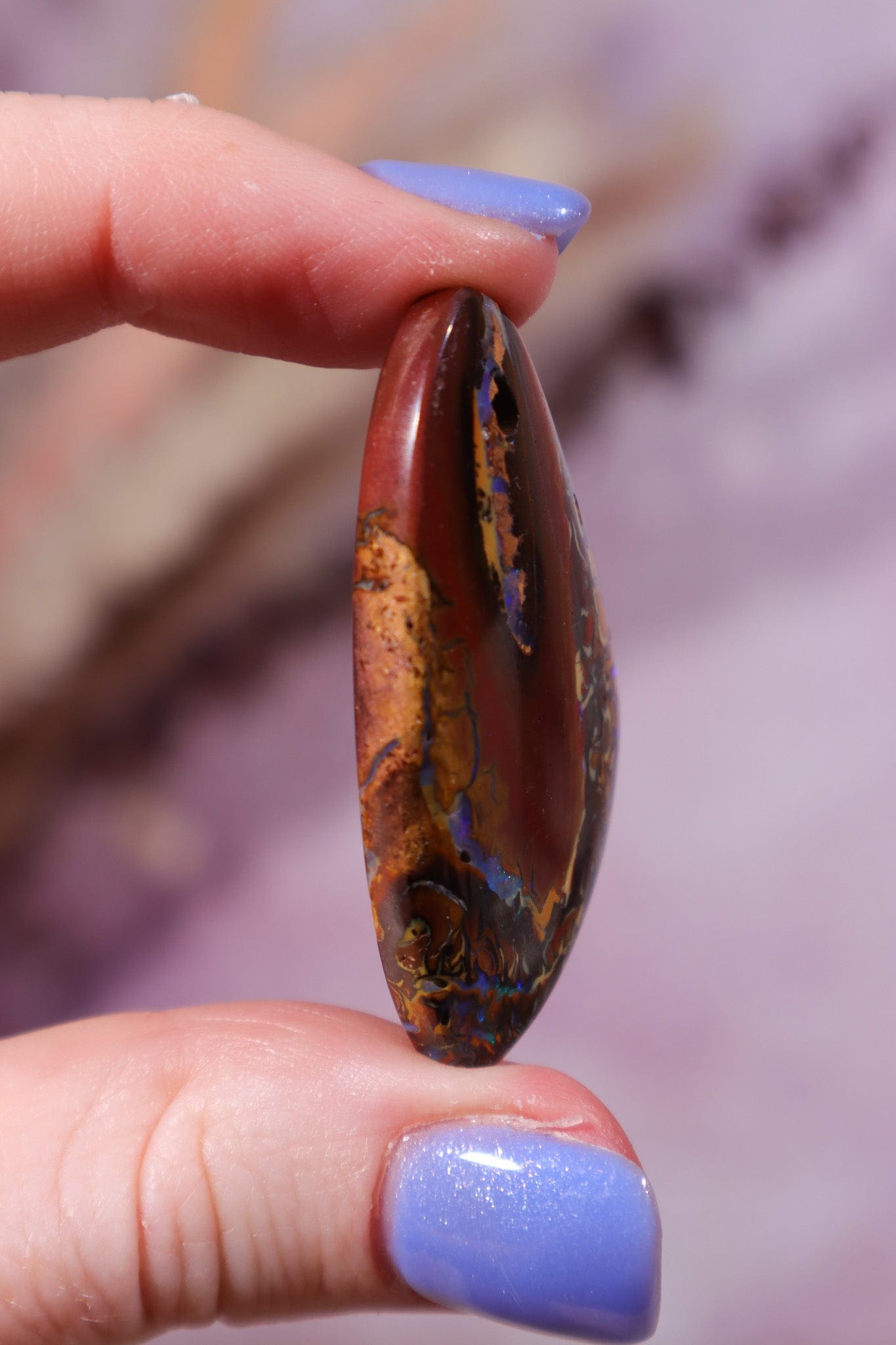 Drilled Yowah Boulder Opal Pendant 10.67gr Rocks & Fossils Tali & Loz Crystals