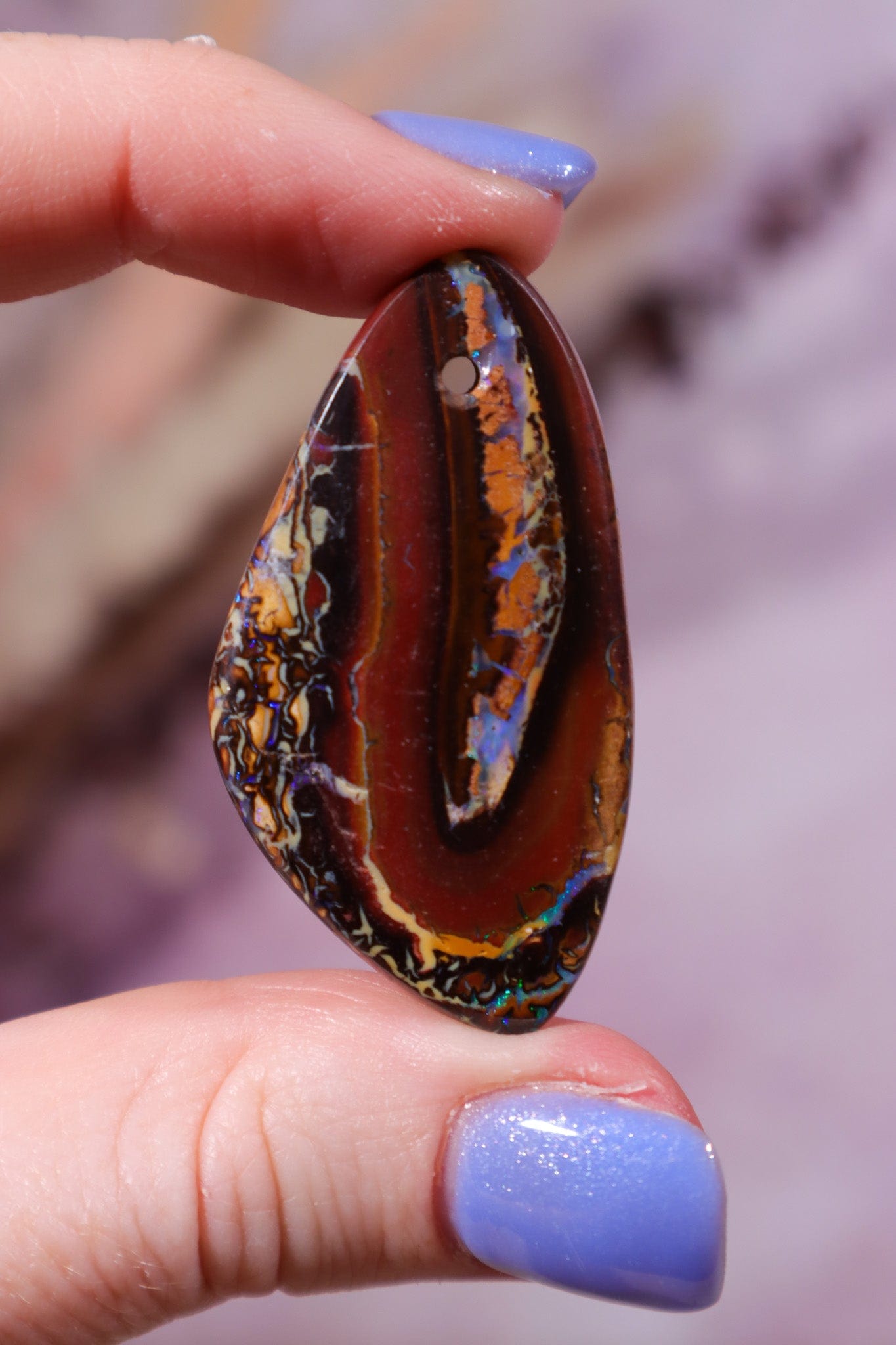 Drilled Yowah Boulder Opal Pendant 10.67gr Rocks & Fossils Tali & Loz Crystals