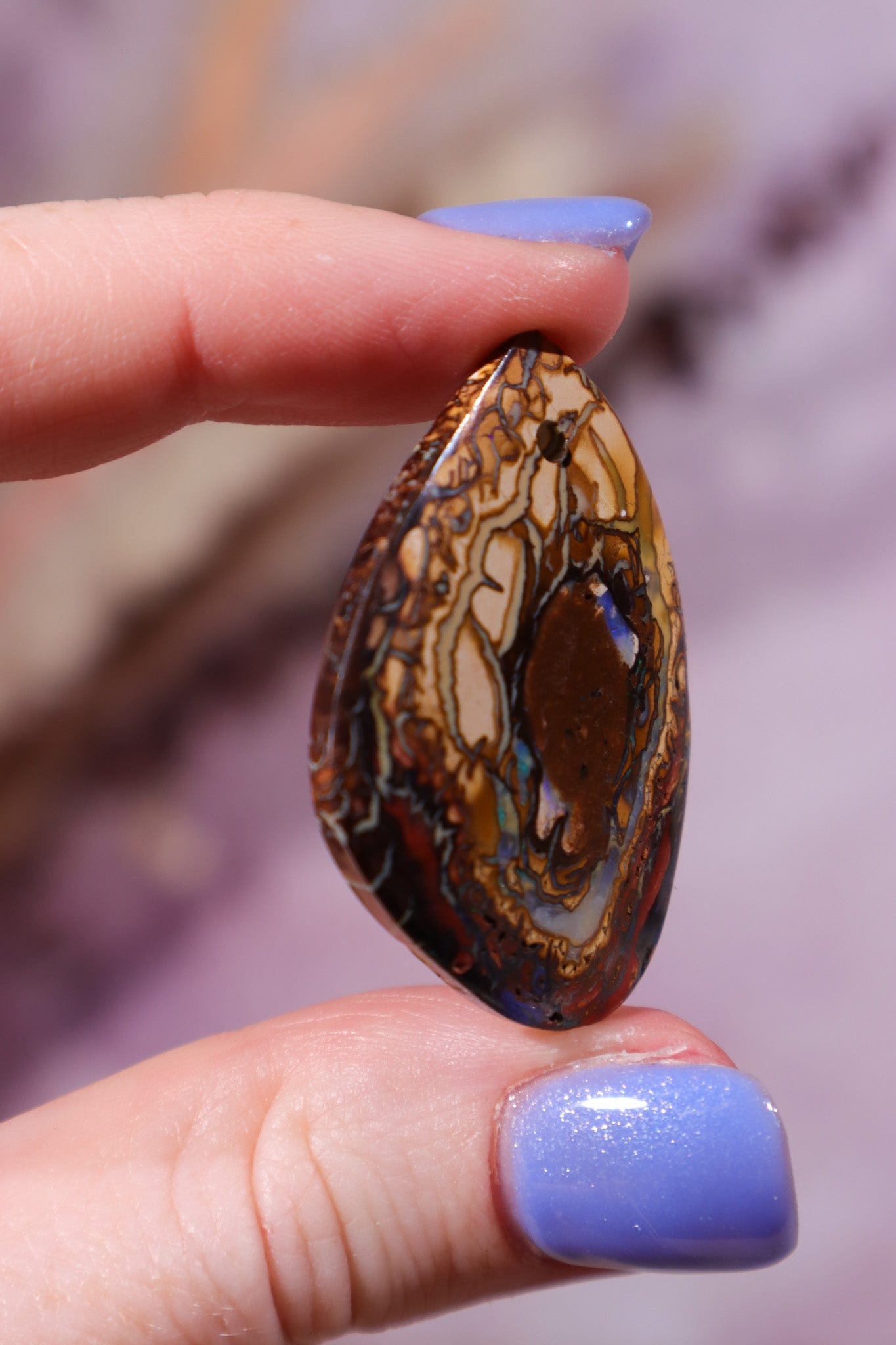 Drilled Yowah Boulder Opal Pendant 6.85gr Rocks & Fossils Tali & Loz Crystals