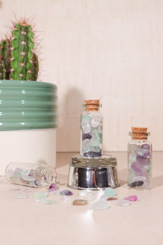 Fluorite Chip Bottles 10ml Crystal Chips Tali & Loz Crystals