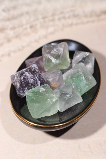 Fluorite Octahedrons 20-30mm Rough Crystals Tali & Loz Crystals