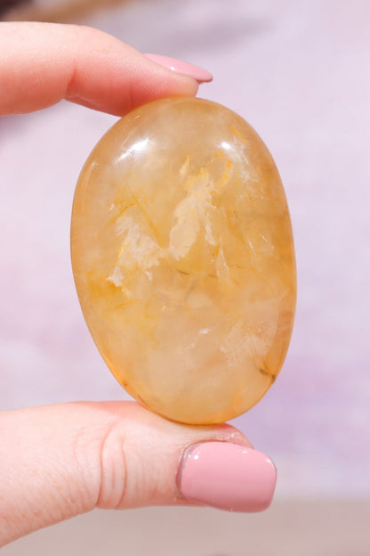 Golden Healer Quartz Palmstone 5.5cm Worry stones Tali & Loz Crystals