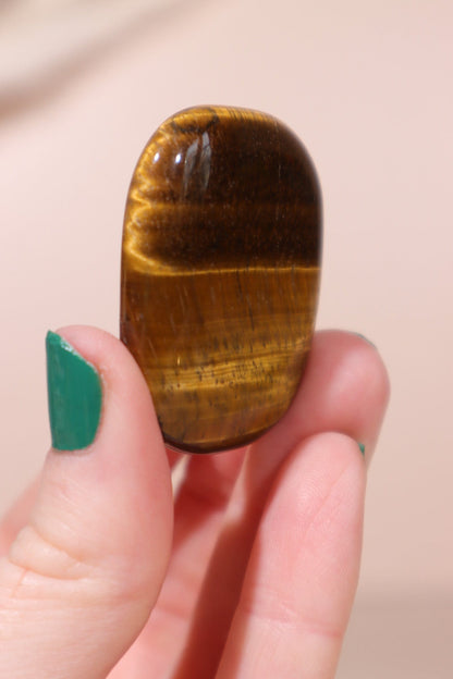 Golden Tigers Eye Palmstone 4cm #2 Palm Stones Tali & Loz