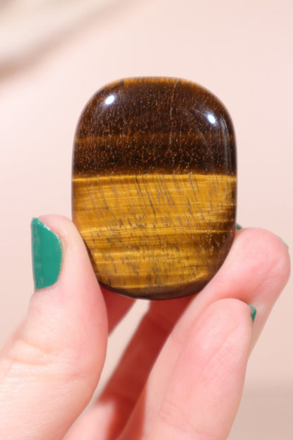 Golden Tigers Eye Palmstone 4cm #2 Palm Stones Tali & Loz