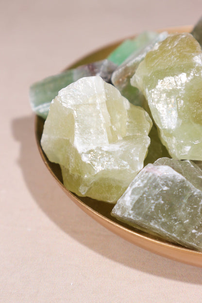 Green Calcite Rough Rough Crystals Tali & Loz