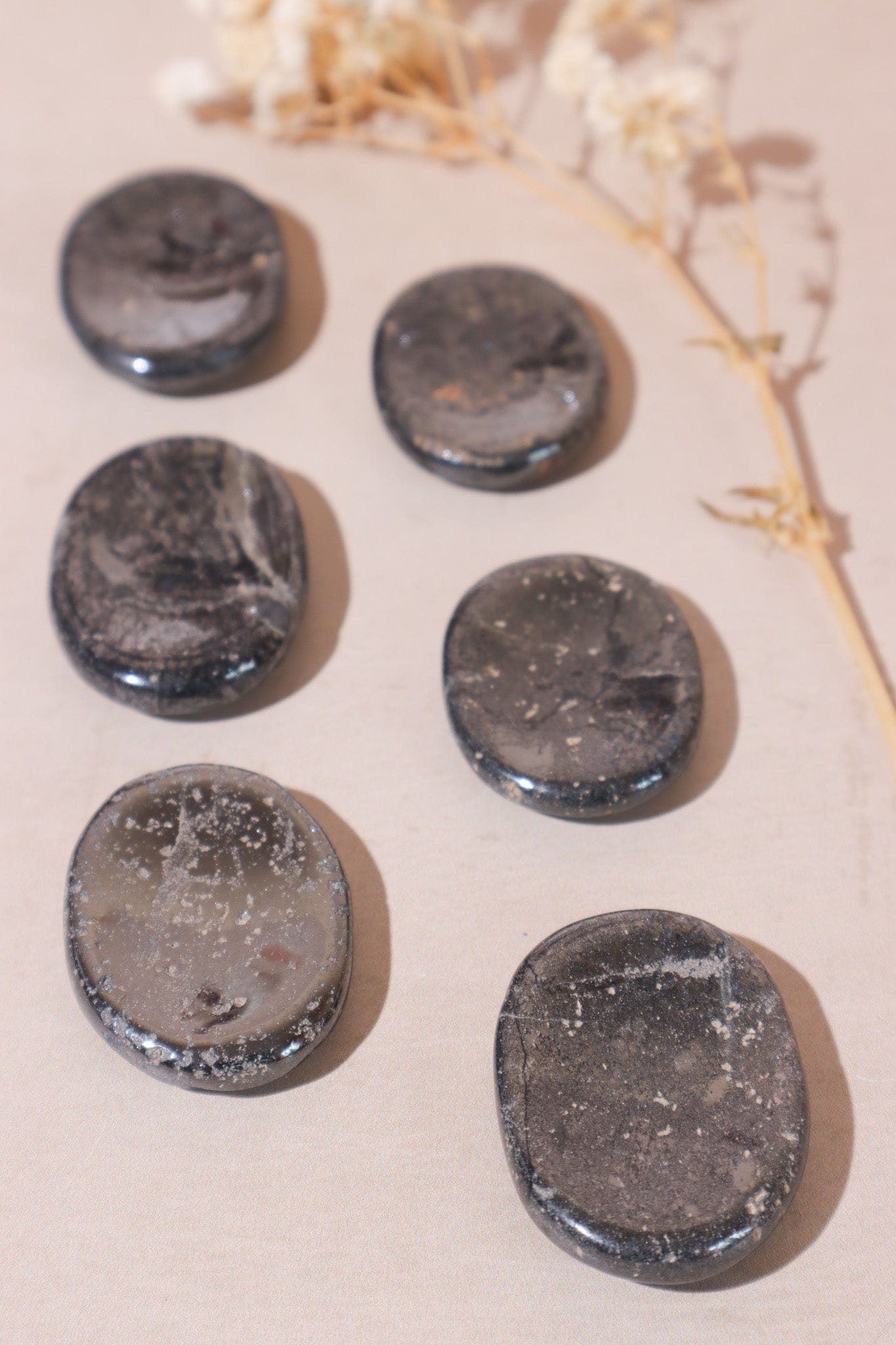 Hematite Worry Stones 4cm OUTLET Tumblestones Tali & Loz Crystals