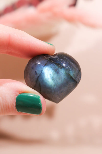 Labradorite Hearts 2x2.5cm Hearts Tali & Loz Crystals