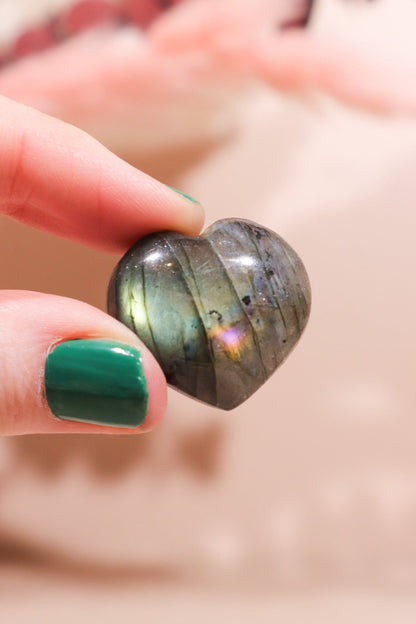 Labradorite Hearts 2x2.5cm Hearts Tali & Loz Crystals