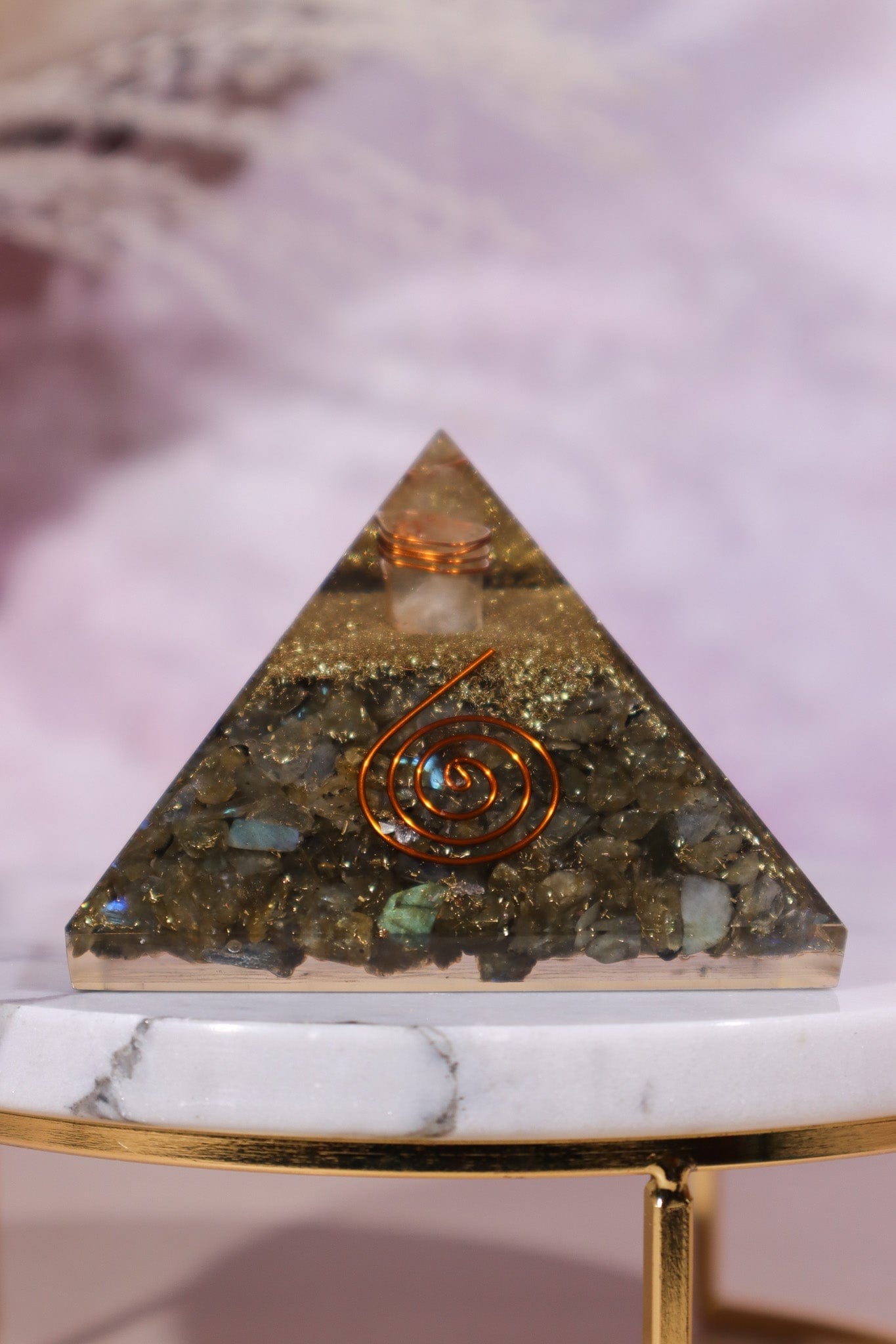 Labradorite Orgone Pyramids 6.5cm Pyramids Tali & Loz Crystals