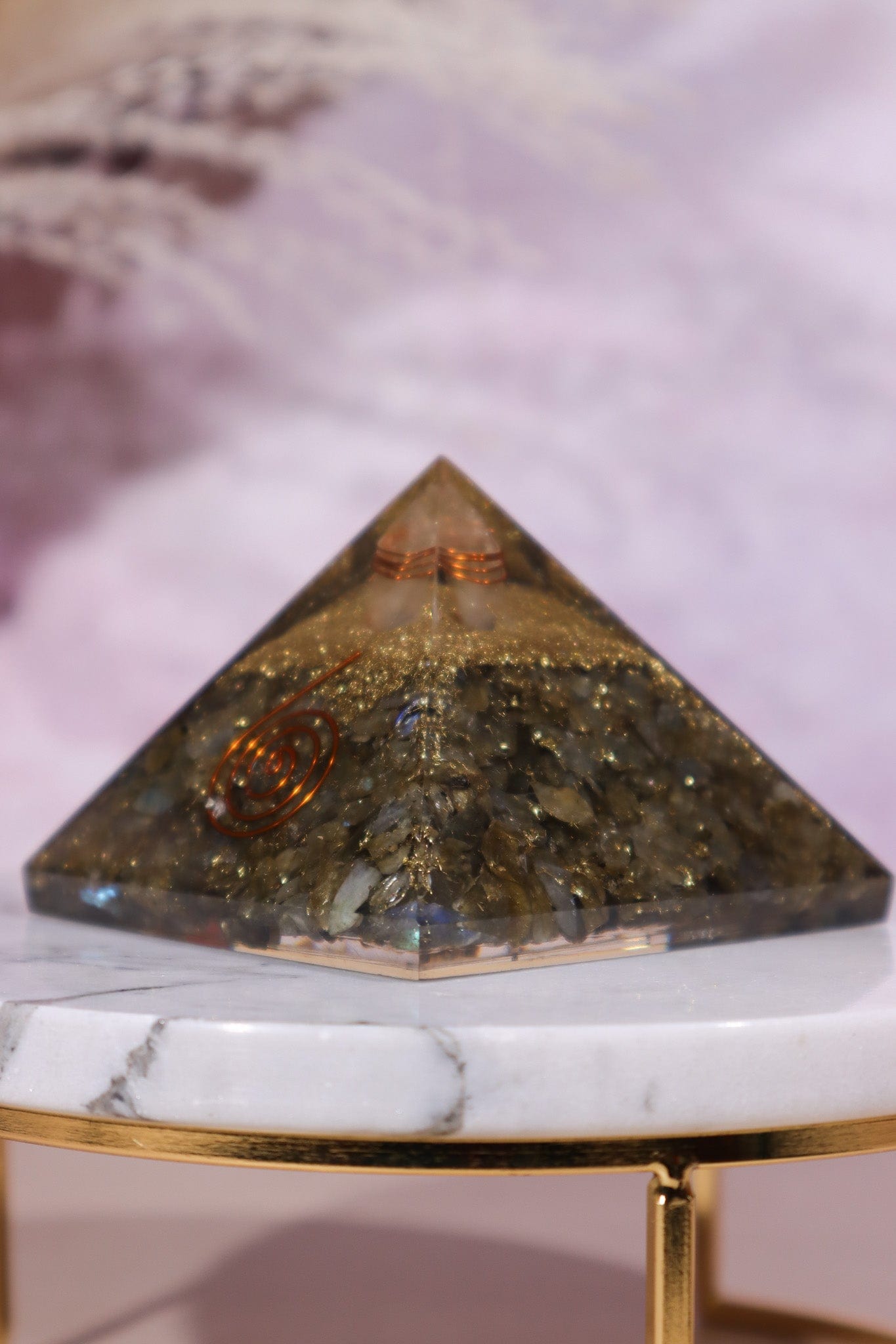 Labradorite Orgone Pyramids 6.5cm Pyramids Tali & Loz Crystals