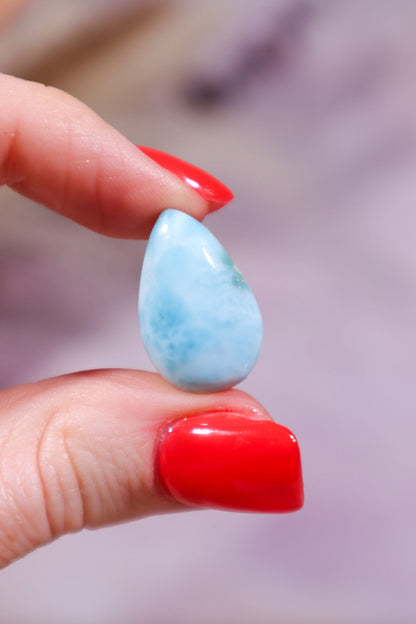 Larimar Drop Cabochon 3.61gr Rocks & Fossils Tali & Loz Crystals