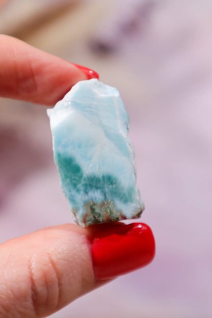 Larimar Freeform Slice 11.43gr Rocks & Fossils Tali & Loz Crystals